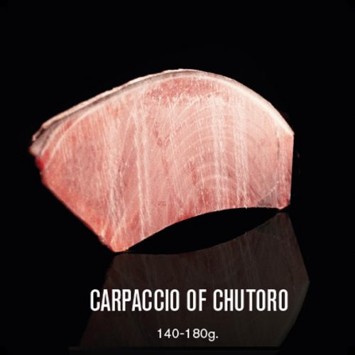 Bluefin tonhal Carpaccio Chutoro, szuperfagyasztott